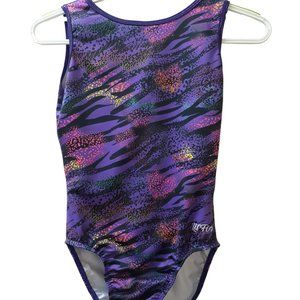 LIL'FOX Gymnastics Leotards for Girls - PRINTS - Kids Dance, Tumbling, Acrobatic